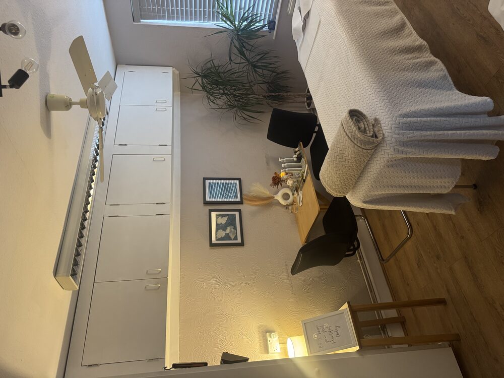 The massage treatment room at Havering Therapy Centre