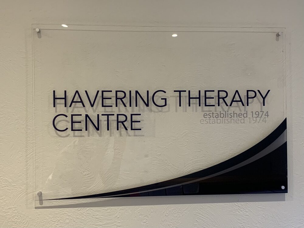 Havering Therapy Centre sign in reception